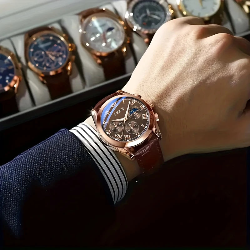 New Stylish Brand Men'S Watch, Versatile for Casual And Business Use, High-End Non-Mechanical Timepiece.