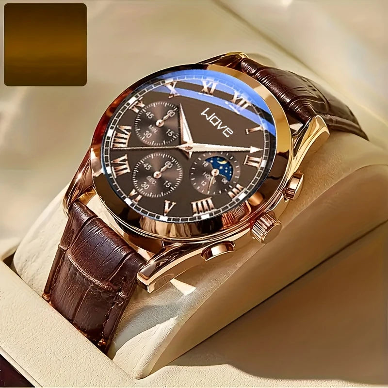 New Stylish Brand Men'S Watch, Versatile for Casual And Business Use, High-End Non-Mechanical Timepiece.