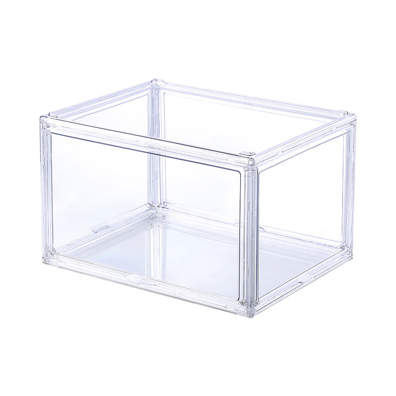 Thickened Side Open Transparent Shoe Box Acrylic Is Open Hand-held Storage Box Drawer Shoe Cabinet Aj Dust-proof Storage Artifact