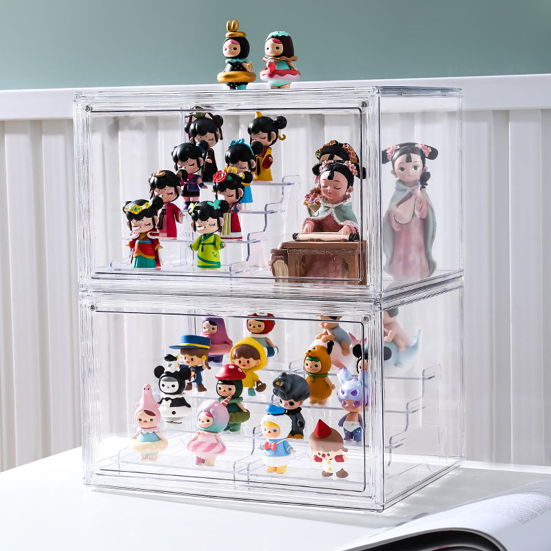 Thickened Side Open Transparent Shoe Box Acrylic Is Open Hand-held Storage Box Drawer Shoe Cabinet Aj Dust-proof Storage Artifact