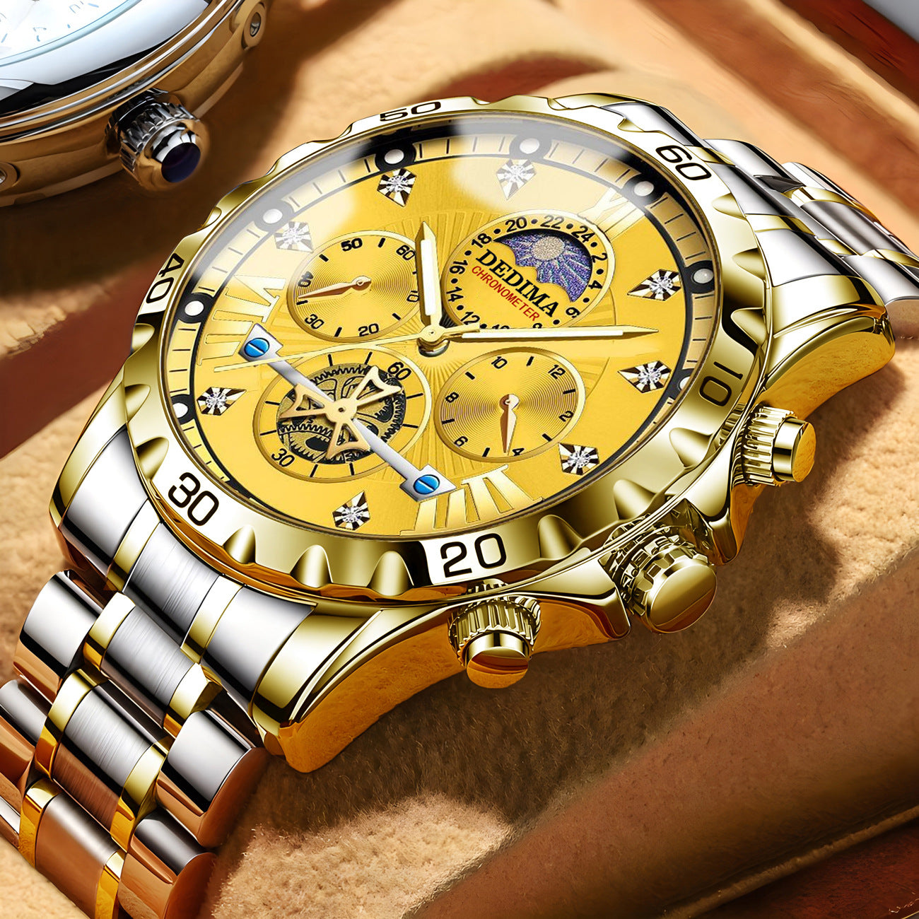 Detima DEDIMA Watch Men's Genuine Goods Business Students Luminous Waterproof Flywheel Quartz High-end Men's Cross-border