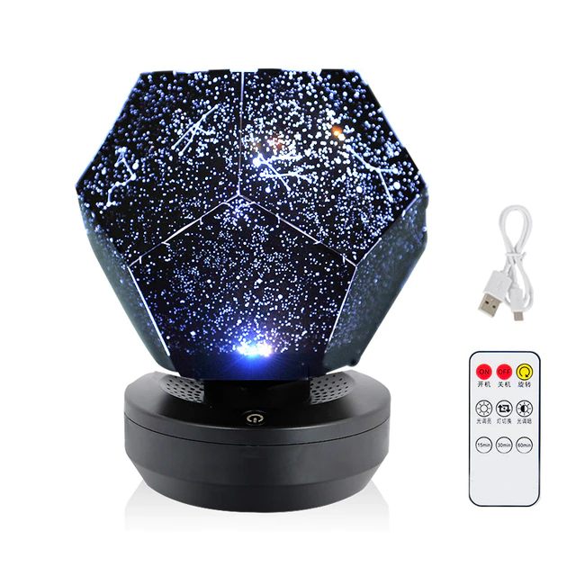 Romantic Dream Rotating Star Projection Lamp